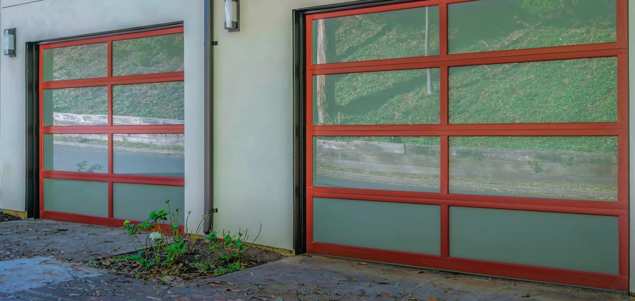 Custom garage door repair services in South Miami, FL, featuring a technician fixing a residential garage door.